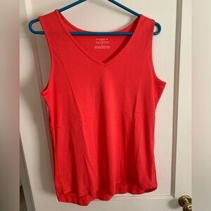 Talbots orange sleeveless jersey